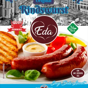 Eda Rindswurst Halal– Frankfurter Art, 700g | Klassische Grillwurst aus Rindfleisch
