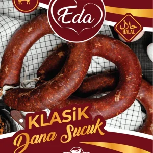 Eda Sucuk Rind Halal – 500g Ring | Luftgetrocknete Knoblauchwurst nach traditioneller Art